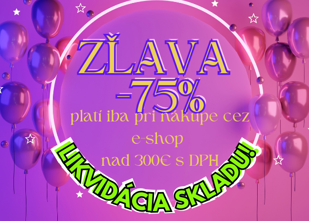 Zľavy do 75% pri nákupe nad 300€ s DPH